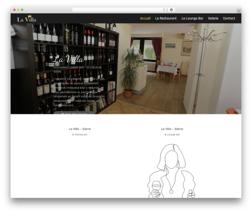 Divi WordPress restaurant theme - restaurant-la-villa.ch