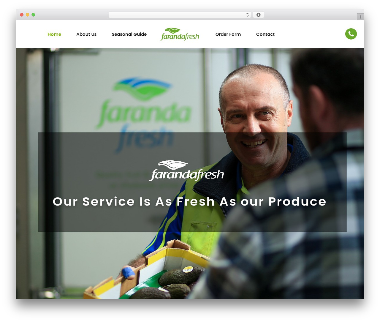 eFarm WordPress theme - farandafresh.com.au