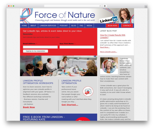 Genesis WordPress theme - forceofnature.co.nz