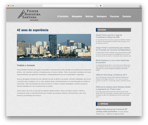 Halfscreen theme WordPress - fisheradvogados.com.br