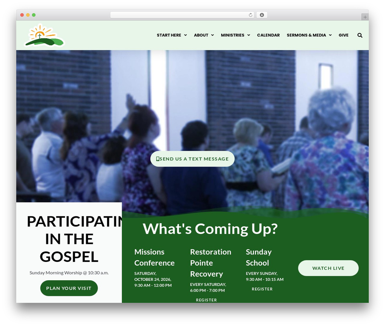 Hello Elementor theme WordPress - 1stfreewillbaptist.church