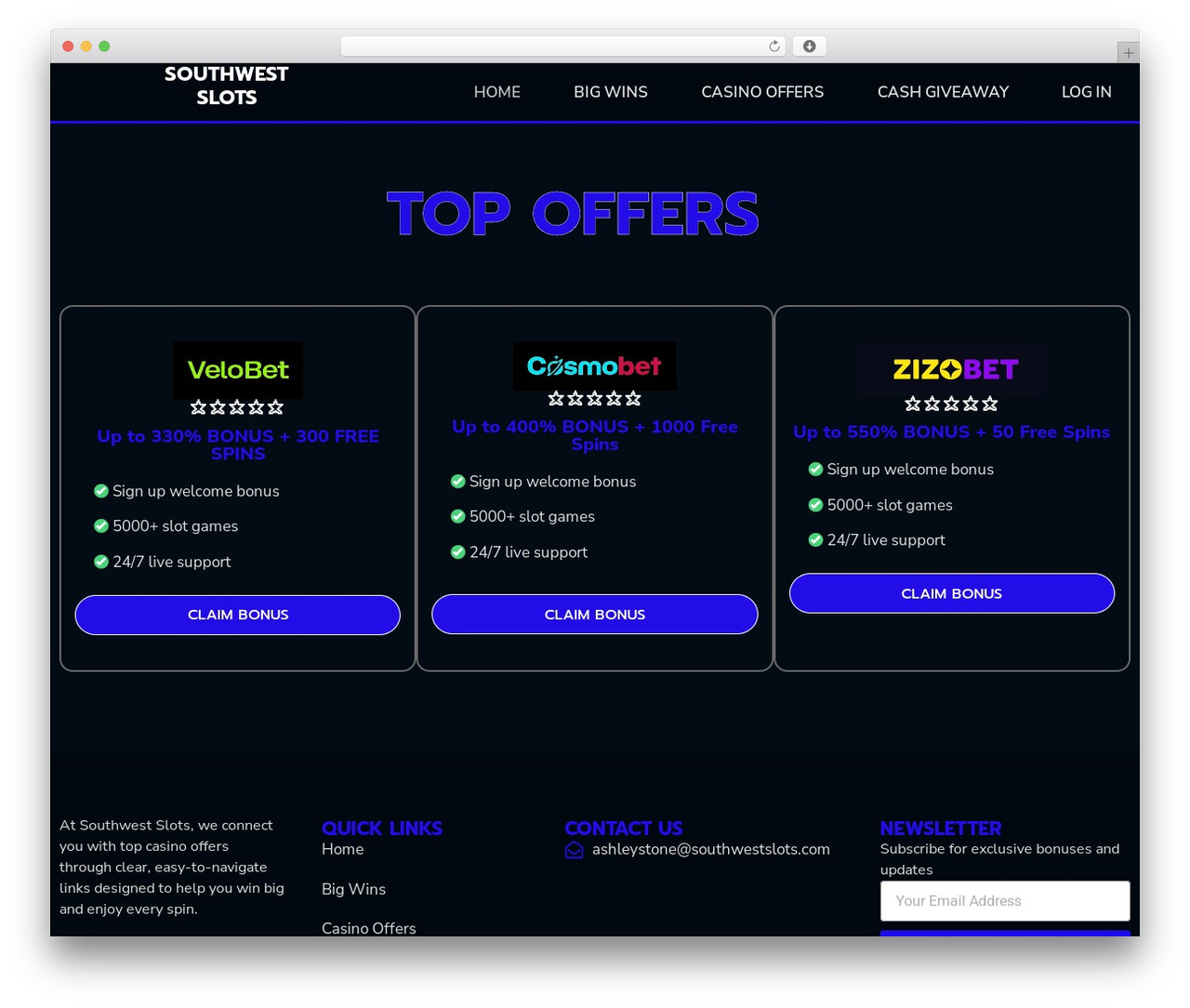 Hello Elementor theme WordPress - southwestslots.com