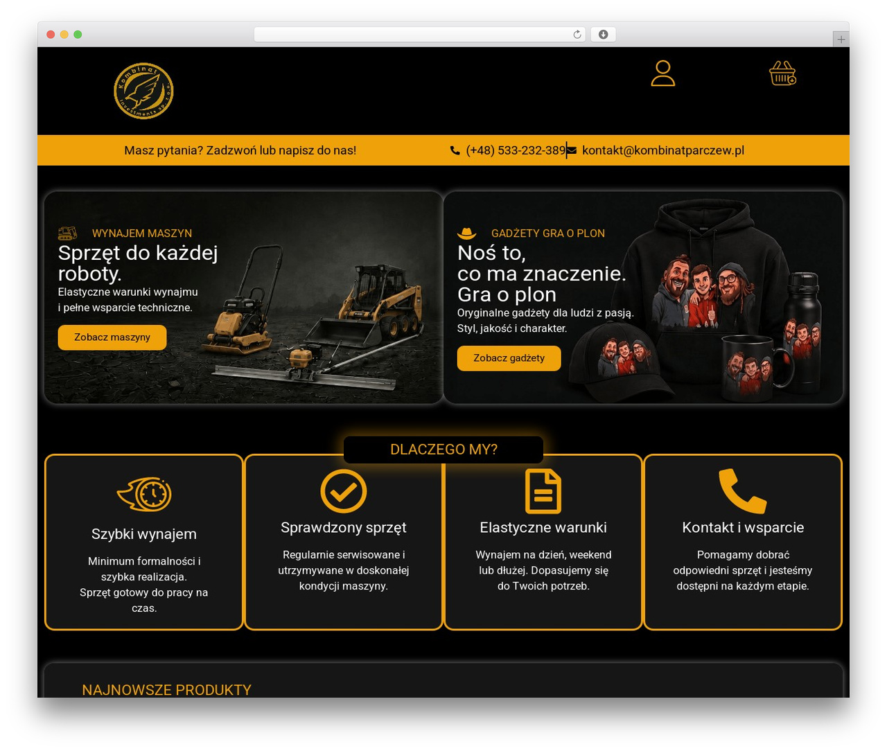 Hello Elementor WordPress theme - kombinatparczew.pl