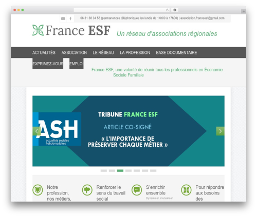 Natural Theme WordPress theme - france-esf.fr