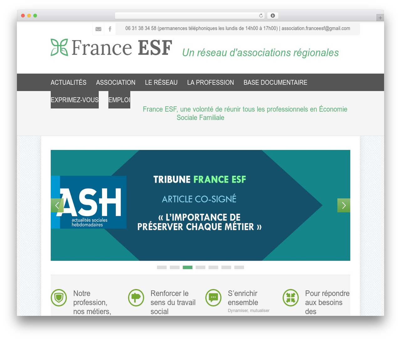 Natural Theme WordPress theme - france-esf.fr