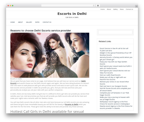 Newstore theme WordPress - escortsindelhie.com