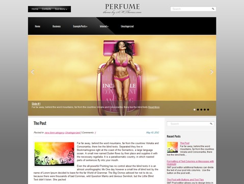 Perfume theme WordPress Perfume theme WordPress