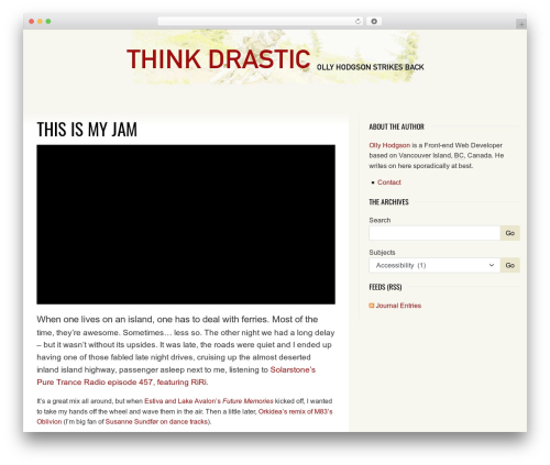 Sabre WordPress theme - thinkdrastic.net
