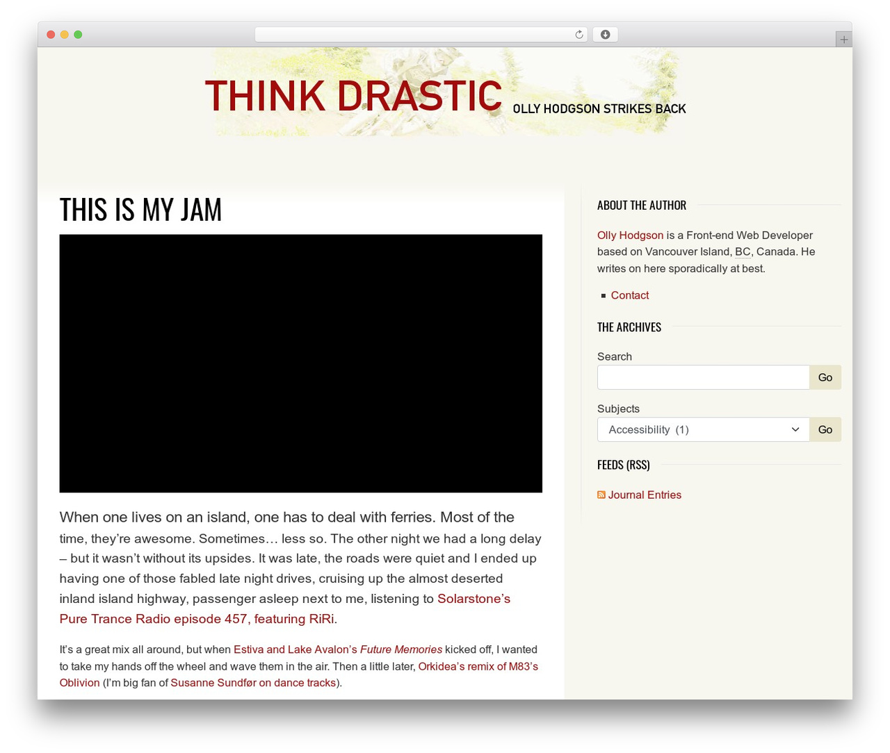 Sabre WordPress theme - thinkdrastic.net