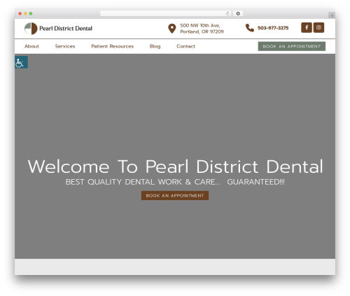 Theme 9 theme WordPress - pearldistrictdental.com