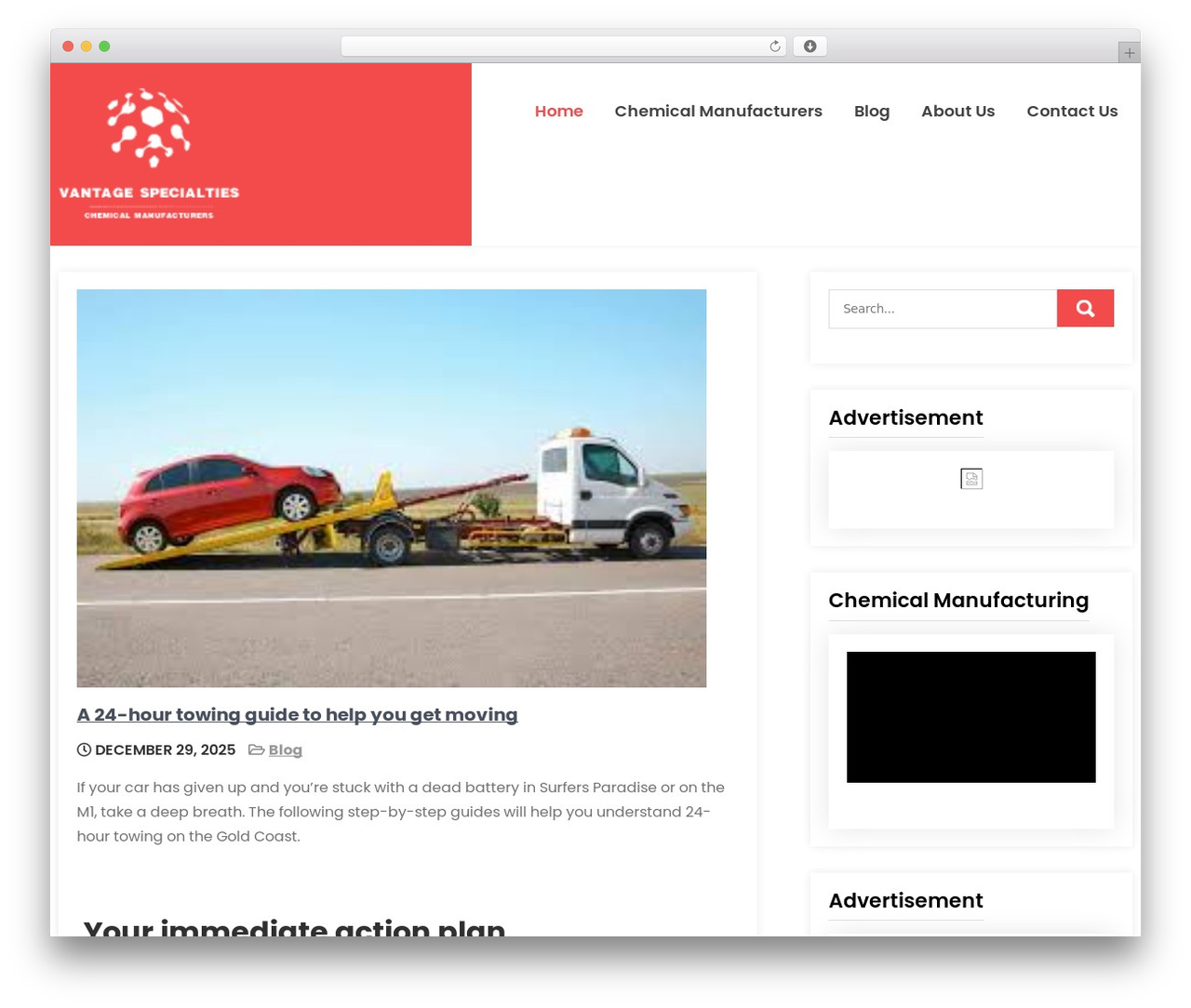 Theme WordPress Advisory - vantagespecialties.com