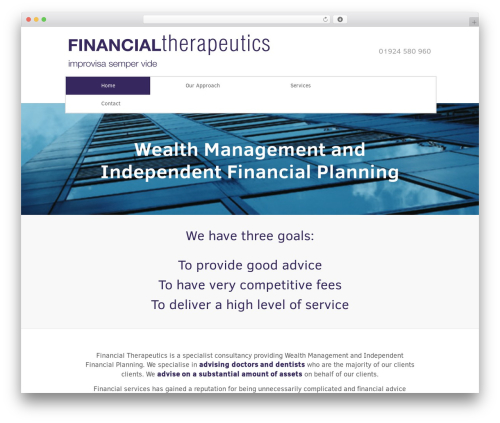 Theme WordPress PS Website Design - financialtherapeutics.co.uk