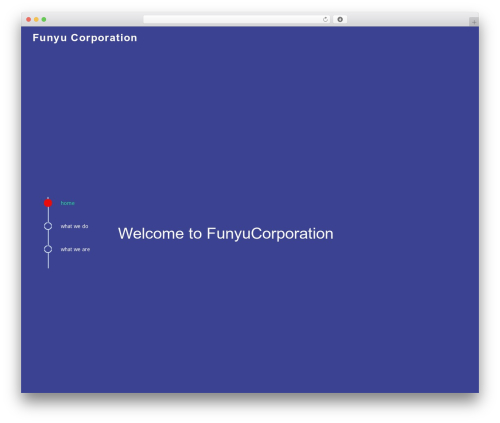 Theme WordPress SinglePage - funyucorp.com