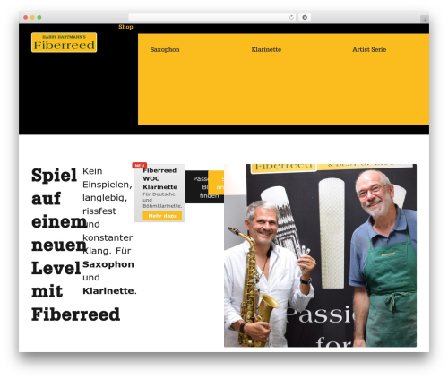 Uncode theme WordPress - fiberreed.de