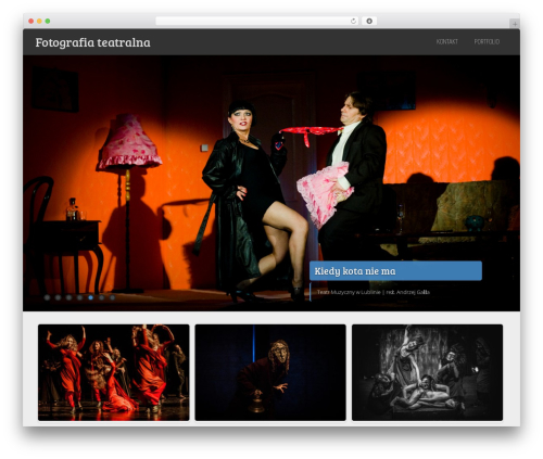 WordPress theme Asteria Lite - fotografia-teatralna.pl