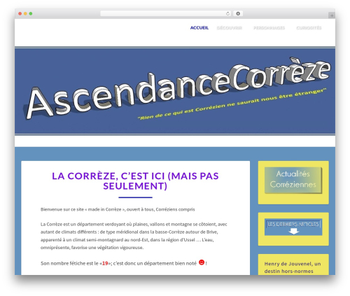 WordPress theme Lighthouse - ascendancecorreze.xyz