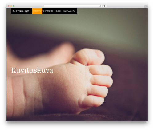 WordPress theme Ablaze - framepage.fi