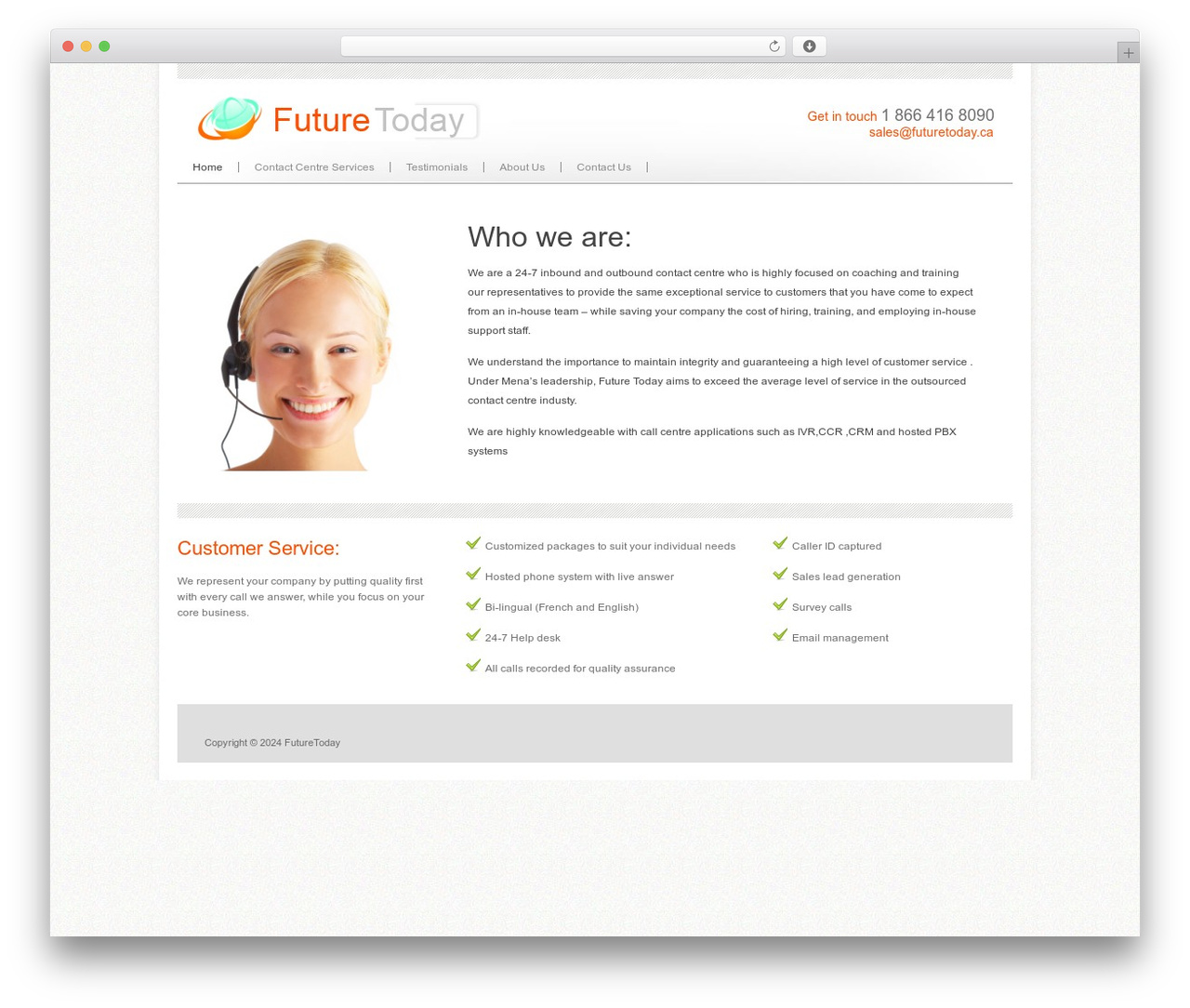 WordPress theme Agivee - futuretoday.ca