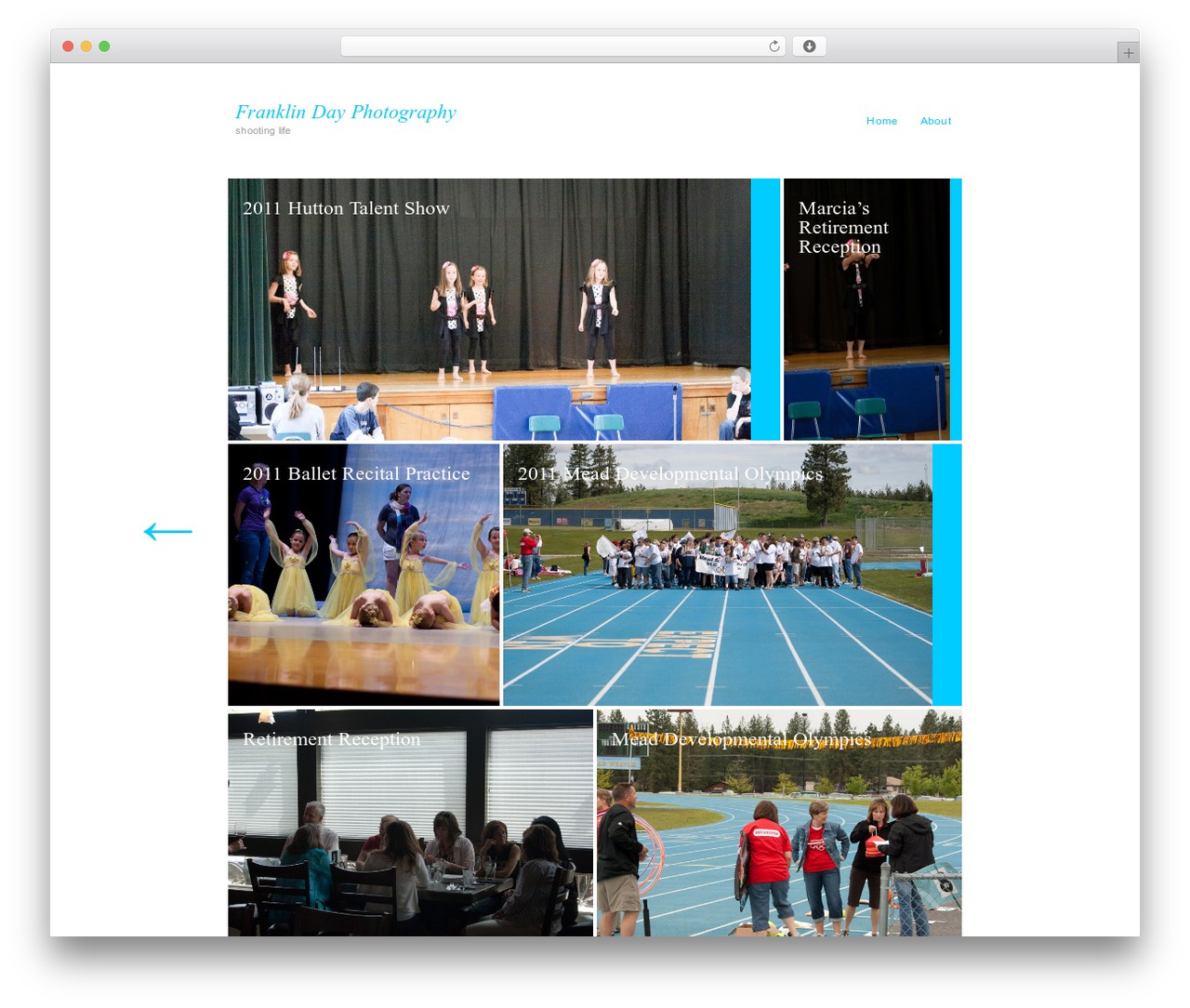 WordPress theme AutoFocus Lite - franklindayphotography.com