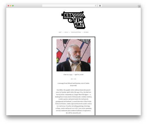 WordPress theme Builder - andrekrayewski.com