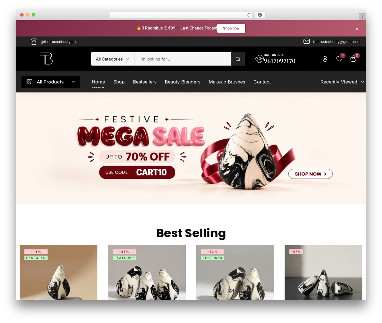 WordPress theme Hara - thetrustedbeuty.com