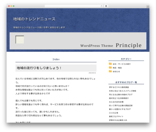 WordPress theme Principle - fotografiaonline.net