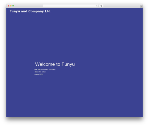 WordPress theme SinglePage - funyu.co.jp