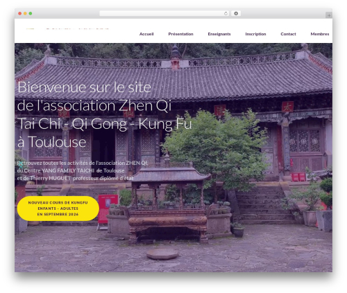 WordPress website theme Nirvana - taichitoulouse.fr