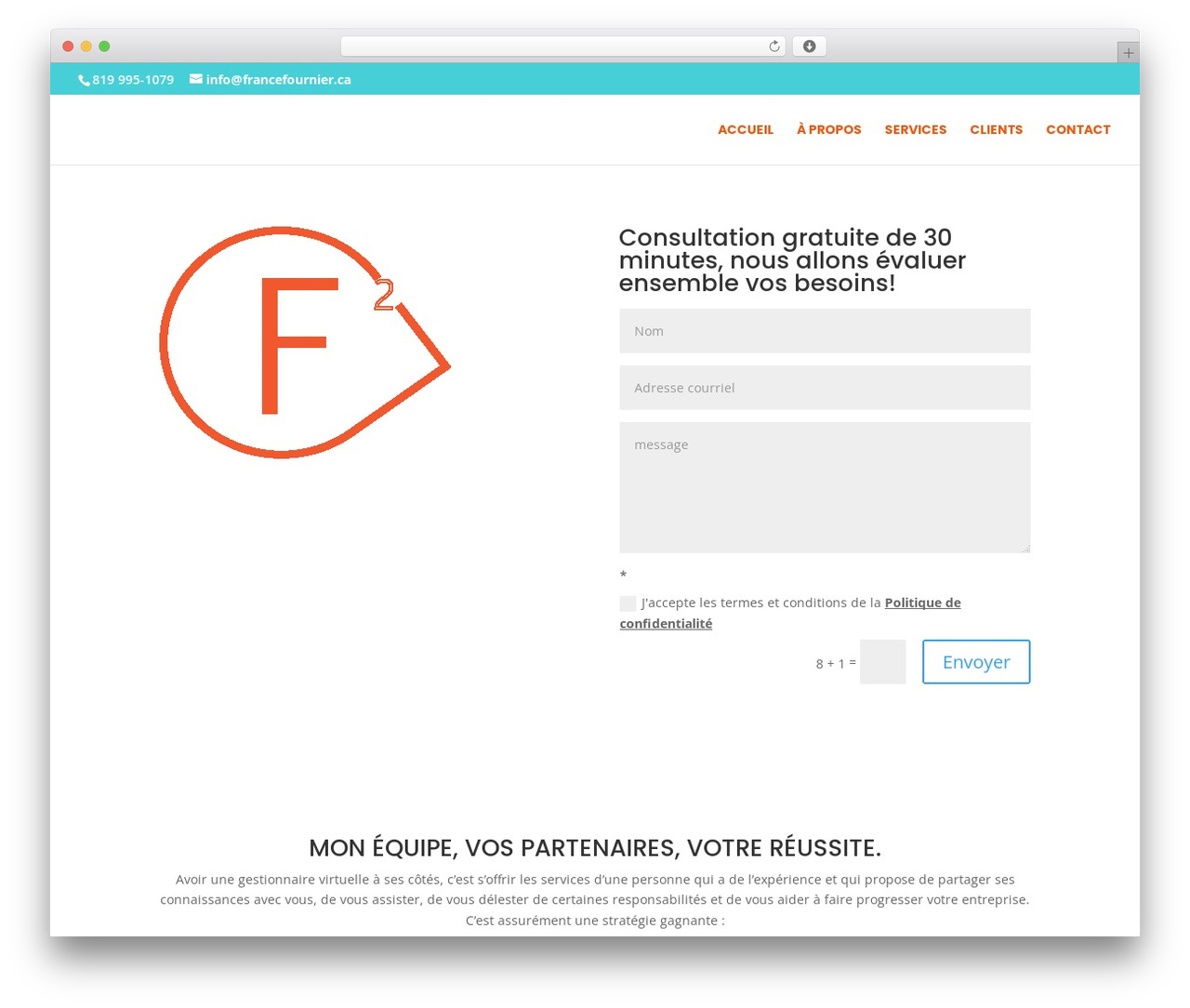 WP theme Divi - francefournier.ca WP theme Divi - francefournier.ca
