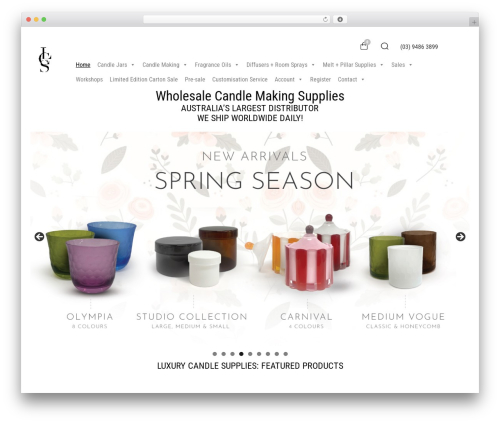 Best WordPress theme XClean - luxurycandlesupplies.com