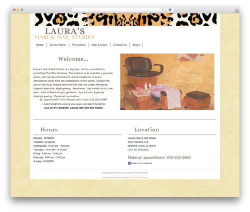 Best WordPress theme Catalyst - laurashairandnailstudio.com