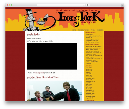 Blank 2 Column - Right Sidebar theme WordPress - longpork.com