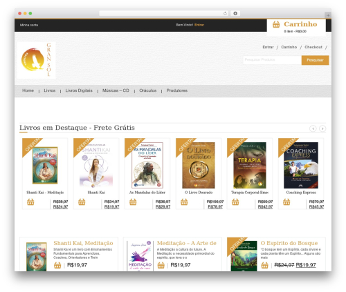 Book Store WordPress theme - livrariagransol.com.br