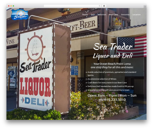 Engage WordPress theme - seatraderliquordeli.com