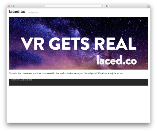 Higgs WordPress theme design - laced.co