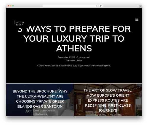 Ink WordPress blog theme - luxury-travels.net