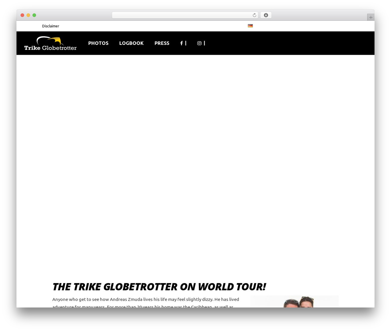 Klippe WordPress theme - trike-globetrotter.com