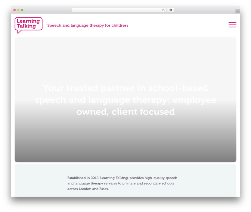 Learning Talking WordPress page theme - learningtalking.co.uk
