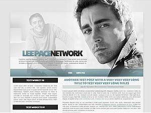 Lee Pace Network theme WordPress by Flor