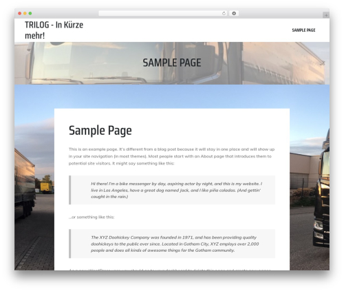 Logistico WordPress theme - trilog-online.de