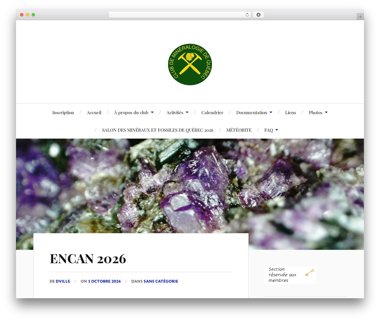 Lovecraft WordPress website theme - lecmq.org Lovecraft WordPress website theme - lecmq.org