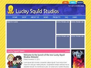 Lucky Squid WordPress theme Lucky Squid WordPress theme
