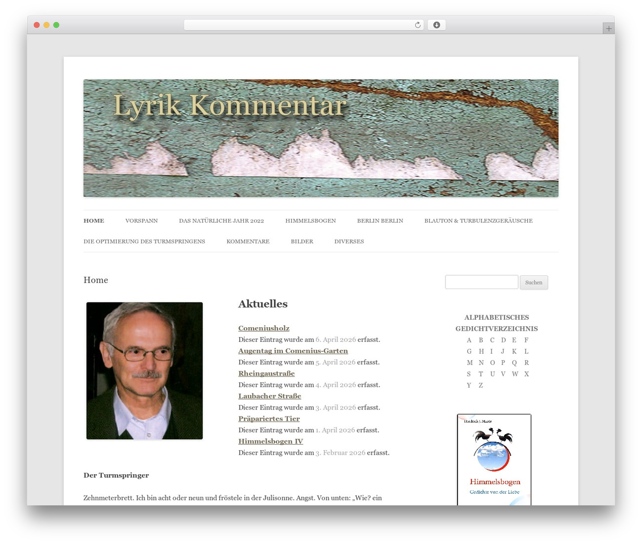Minde WP theme - lyrikkommentar.de