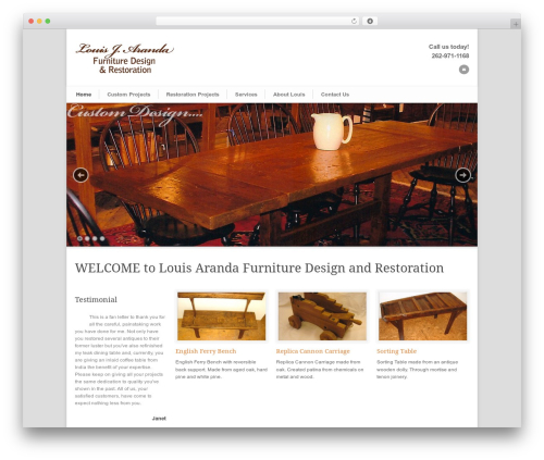 Modernize theme WordPress - louisaranda.com