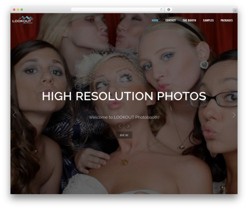 North WP theme - lookoutphotobooth.com