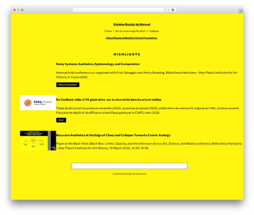 Optimismo theme WordPress - violaineboutetdemonvel.com