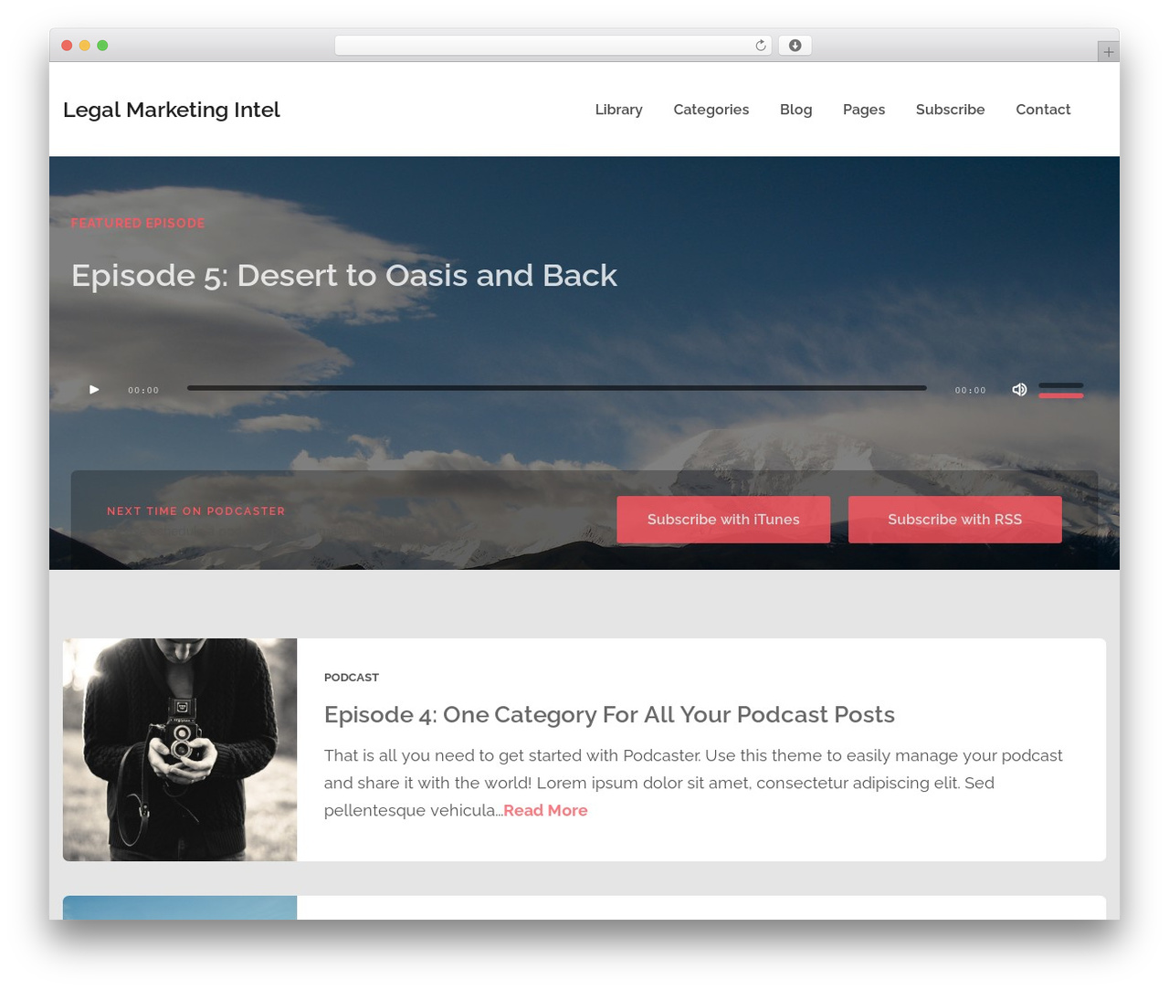 Podcaster WordPress theme - legalmarketingintel.com Podcaster WordPress theme - legalmarketingintel.com