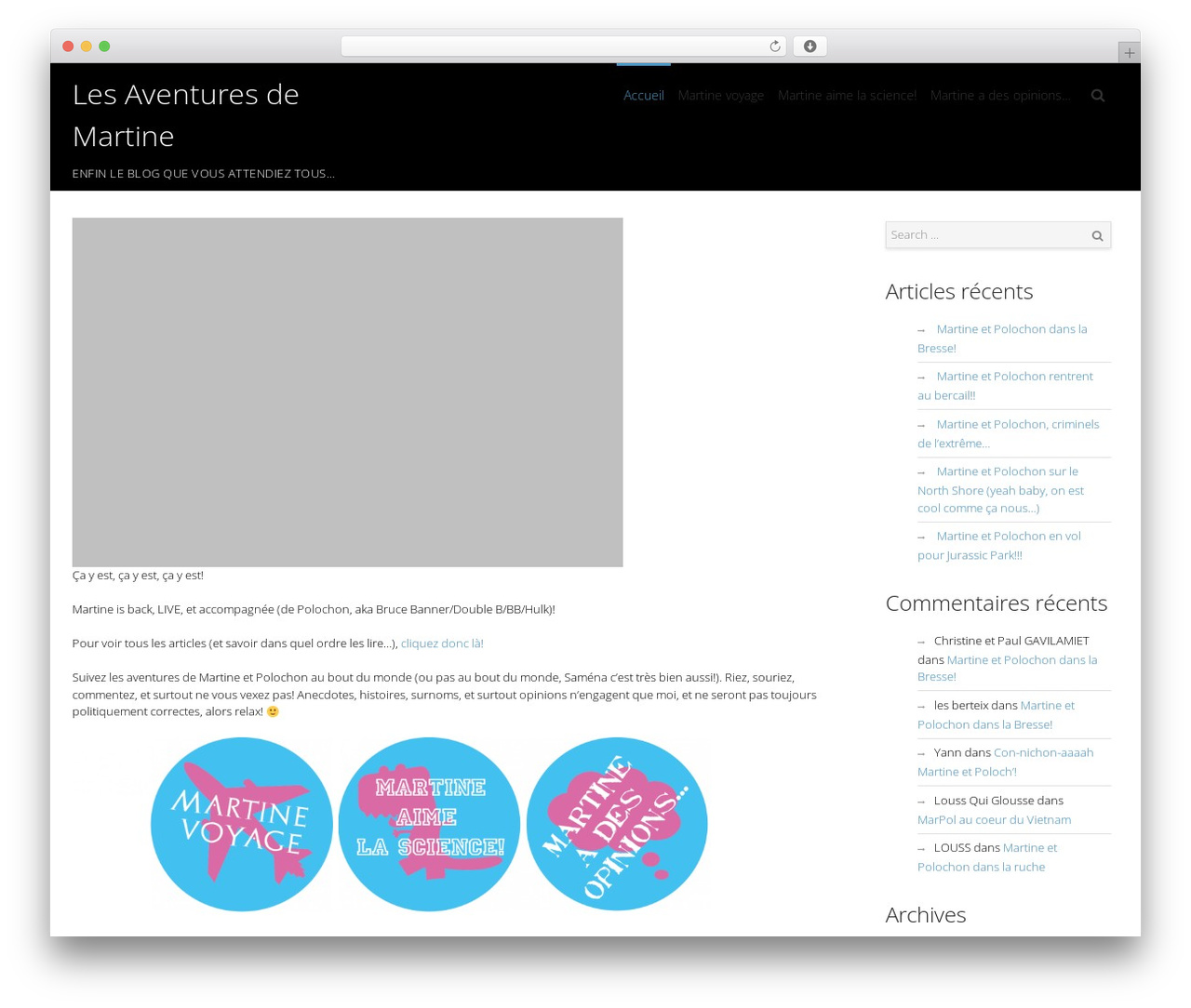 Quest WordPress blog theme - lesaventuresdemartine.com Quest WordPress blog theme - lesaventuresdemartine.com