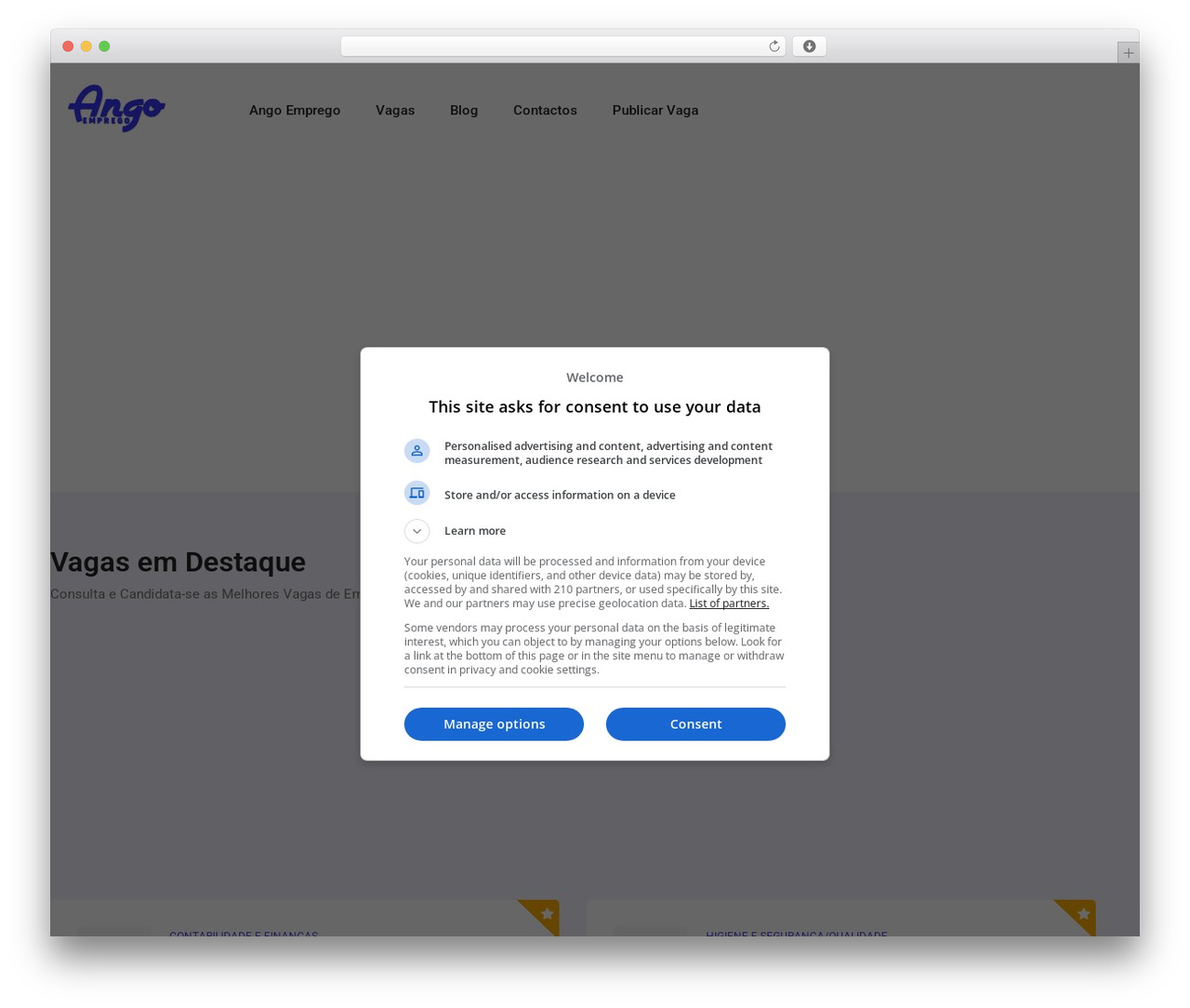Rekroot WordPress theme - angoemprego.com