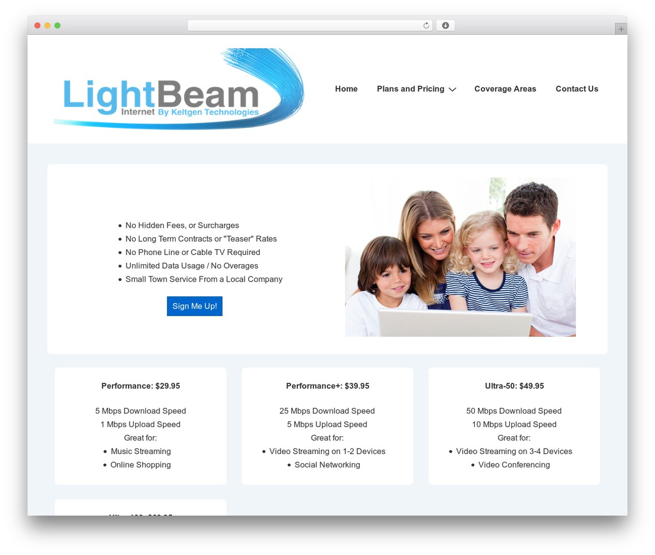 Responsive theme WordPress free - lightbeaminternet.com